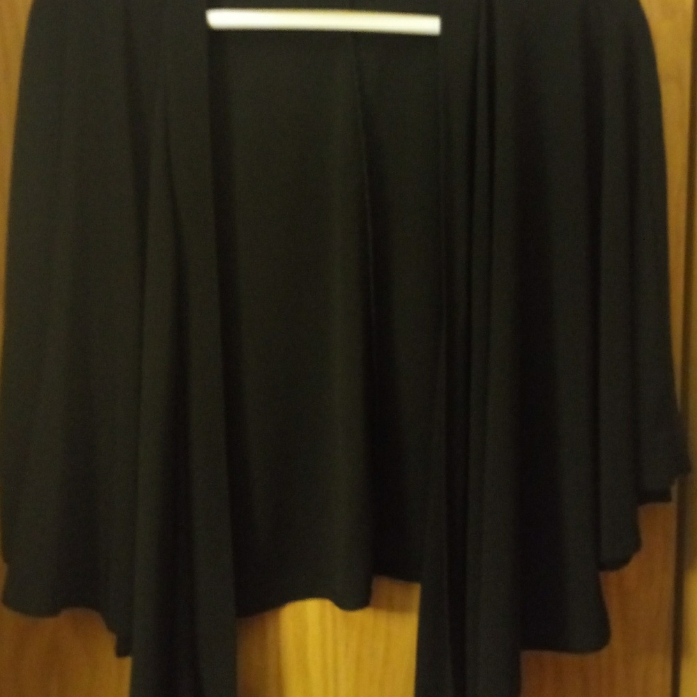 Chelsea Muse Black Open Blouse